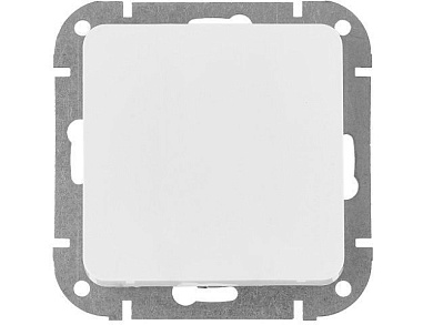 Выключатель 1 клав. проходной, скрытый белый, Аструм, Bylectrica С6 10-3561