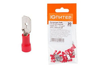 Разъем РпИп 1,5-6-0,8 плоский, папа, 0,5 - 1,5 мм2, 20 шт, Юпитер JPZ1-7204-03-20