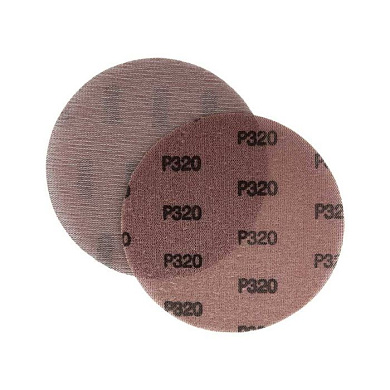 Диск шлифовальный на сетке D150 мм P320 Velcro, тип зерна – оксид алюминия, HOREX MA320M