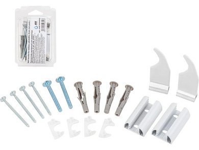 Кронштейн настенный для радиатора регулируемый, 2 шт. инд. упак., AV Engineering AVE1809000A