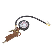 Пистолет для подкачки шин с аналоговым манометром и шлангом, 0-16bar, в манометре глицирин FORSTIME FT-2370G
