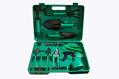 Набор садового инструмента 11 пр, тяпка, рыхлитель ,совок 2 шт, ножницы, опрыскиватель, секатор, совок мини 2 шт, грабли WMC TOOLS WMC-TG2109010-A