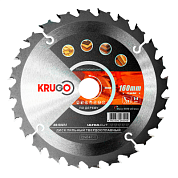 Диск пильный 160x20 мм, 24Т Krugo WA160024