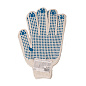 Перчатки трикотажные, с 2хПВХ точкой, 7 класс Россия 67824