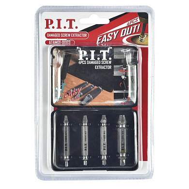 Набор экстракторов для шурупов 4 шт. PIT ATAM01-0003