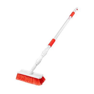 Щетка для мытья телескопическая 138-308см (24*8 см) штуцер под шланг SKYWAY S02709011