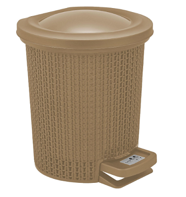 Контейнер для мусора с педалью Soul 6 л кофейный Пластик Репаблик SV4064КФ