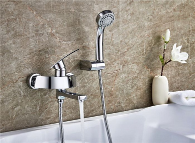 Смеситель для ванны, латунь, хром Ledeme L3170