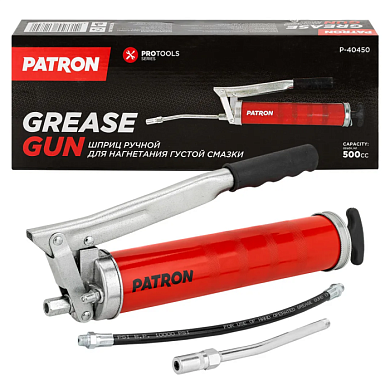 Шприц для нагнетания густой смазки 500 мл PATRON P-40450