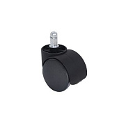 Колесо мебельное, для стула, полиамид, 50мм, черное AksHome 47994