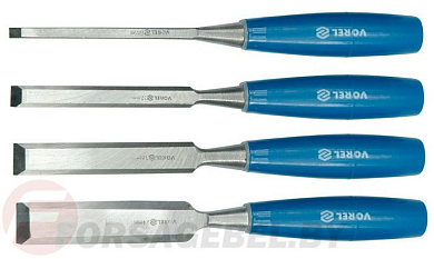 Набор стамесок 6, 12, 18, 24мм 4 пр. Vorel 25530