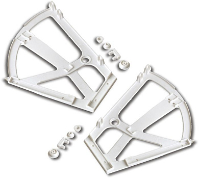 Крепление в шкаф для обуви двухрядное, белый AKS 38525