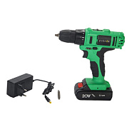 Дрель-шуруповерт аккумуляторная Green 20-Li Plus 083-1115 ZITREK 083-1115