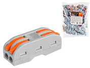 Клемма соединительная проходная СК-222, 2.5 мм2, 50 шт Юпитер JP7201-16