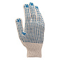 Перчатки трикотажные, с 2хПВХ точкой, 7 класс Россия 67824
