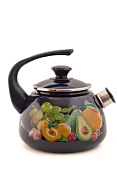 Чайник цельноштампованный со свистком 2 л, бостон с декором Керченский металлургический завод 43615-103/6-У4БОС СД