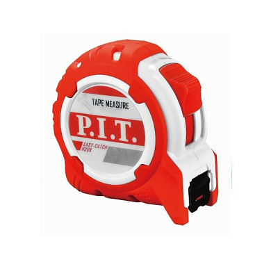 Рулетка с фиксатором 8 м x 25 мм, ABS+TPR PIT HTPM02-2508