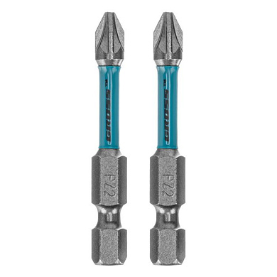 Набор бит торсионных PZ2 x 50 мм, для ударных шуруповертов, 2 шт. Gross 11488