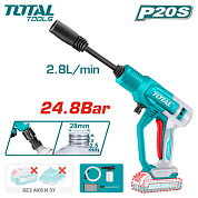 Мойка высокого давления аккумуляторная TOTAL TPWLI2036
