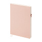 Ежедневник недатированный "Grand", А5, 256 страниц, линейка, кожзам, пудровый розовый