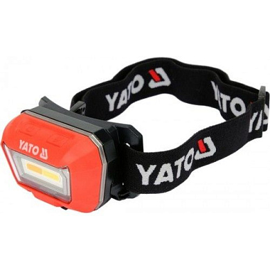 Фонарик налобный для подбора цвета CRI96+, 160lm, 3,7V, 1500mAh, usb, IP65, IK07 Yato YT-08490