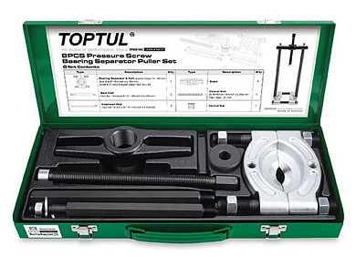 Набор универсальных съемников подшипников 8пр. 75-105мм Toptul JGAD0801