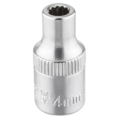 Головка 4 мм 12-гр 1/4'' Forsage F-52904