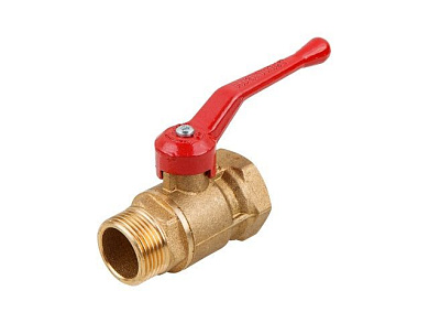 Кран шаровый 1-1/2" нар.-вн. ручка PN1,6 МПа, 11Б27п5, Цветлит ЦРБ0087