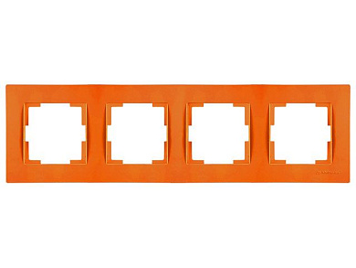 Рамка 4-ая горизонтальная оранжевая, RITA, Mutlusan 22208001406