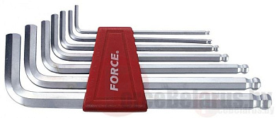 Набор 6-гр. длинных ключей с шаром Force 5072LB (2.5-10 мм) 7 пр.