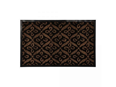 Коврик придверный влаговпитывающий, Hall, 50х80 см, коричневый ВОРТЕКС 24076