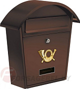 Ящик металлический почтовый 380х320х105 мм коричневый Vorel 78587