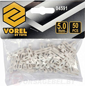 Крестики для плитки Т-образные 5,0 мм 50 шт. Vorel 04591