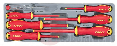 Набор диэлектрических отверток 7 пр. Force 20718N