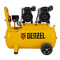 Компрессор безмасл. малошумный DLP -3000/50, 3 кВт, 2х1,5 кВт,50 л, 2850 об/мин,500 л/мин Denzel 58144