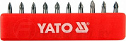 Набор бит PH0х25 мм 1/4'' 10 пр. S2 HRC58-62 Yato YT-0473