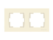 Рамка 2-ая горизонтальная кремовая, RITA, Mutlusan 22208001202