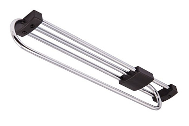 Выдвижная вешалка L-400/430 усиленная овальная, хром/черный GRIDLI 113948