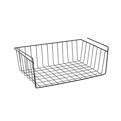 Полка подвесная на полку 400х255х140 черная AKS 91236