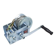 Лебедка ручная барабанная двухскоростная, 900 кг, стальной трос диаметр 5 мм, длина 10 м Forsage F-TRT1201C