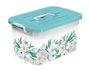 Контейнер для хранения 10л IML ЦВЕТЫ Полимербыт 4381016