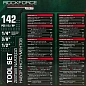 Набор инструментов 142 пр. 1/4"&3/8"&1/2", 6-гр. RockForce RF LIGHT-41421-5A