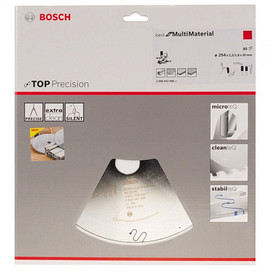 Пильный диск Top Precision Best for Multi Material 254x30 мм Z80 BOSCH 2608642098