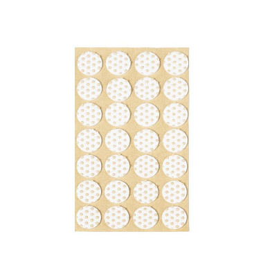 Подкладка самоприлипающая фетровая прорезиненная d20мм (1упак.=28шт), белая, FOLMAG 109737