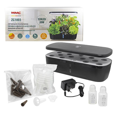 Гидропонная система выращивания с фитолампой WMC TOOLS ZG1003