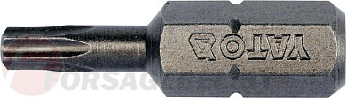 Бита Torx T15x25 мм, 1/4'', 10 шт. AISI S2 Yato YT-78142