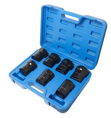 Набор головок для ступичных гаек 7 пр. 55 мм 6-гр. RockForce RF-907T5