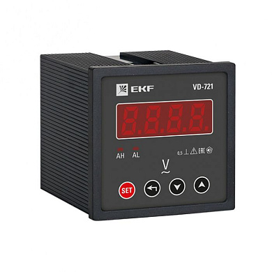 VD-721 Вольтметр цифровой на панель (72х72) однофазный EKF PROxima vd-721