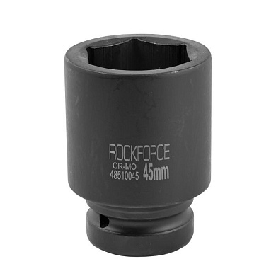 Глубокая ударная головка 45 мм 6-гр. 1'' RockForce RF-48510045