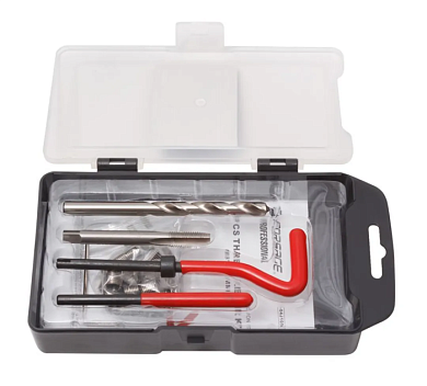 Набор приспособлений и футорок для восстановления резьбы М5х0.8, 25 пр Forsage F-929U1